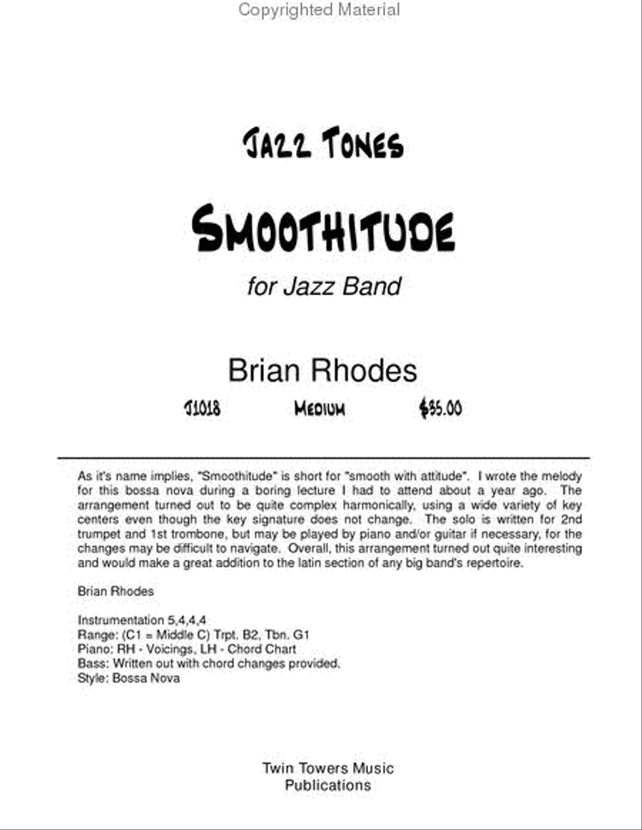 Smoothitude Smoothitude Jazz Ensemble scores gallery preview page 2