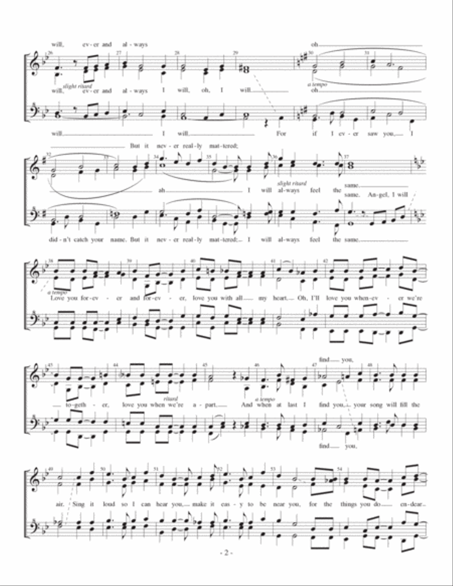 I Will I Will A Cappella scores gallery preview page 2
