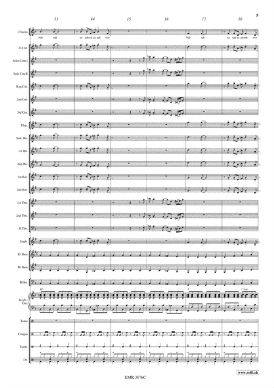 Disco Lady 4-Part scores gallery preview page 6