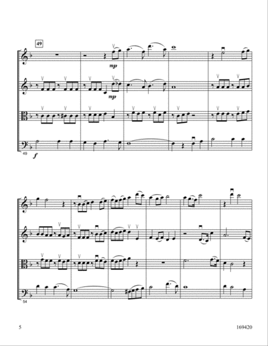 Were You There? String Quartet scores gallery preview page 5
