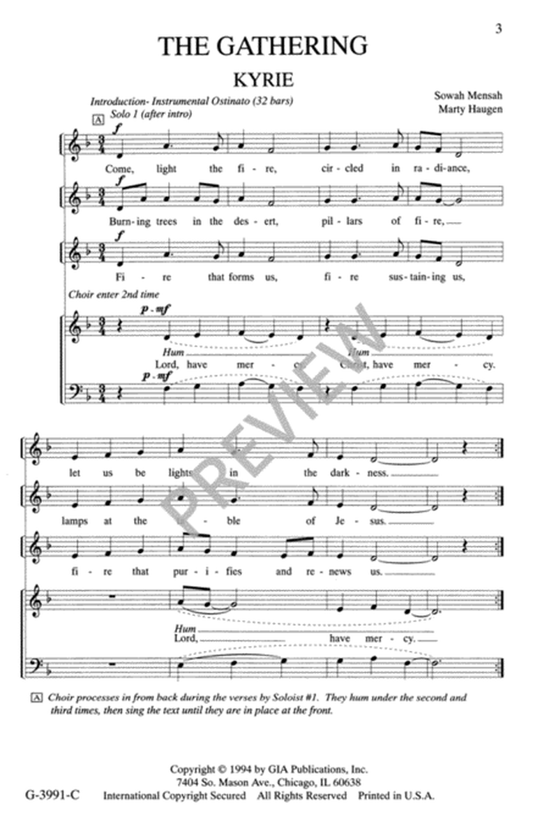 Agapé - Choir edition