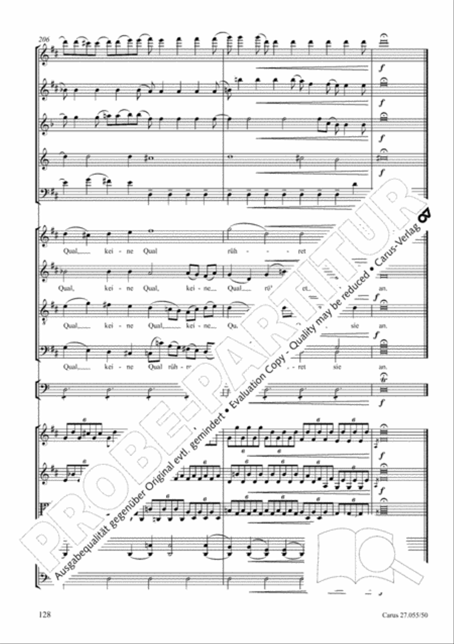 Ein Deutsches Requiem (German Requiem) 4-Part scores gallery preview page 135