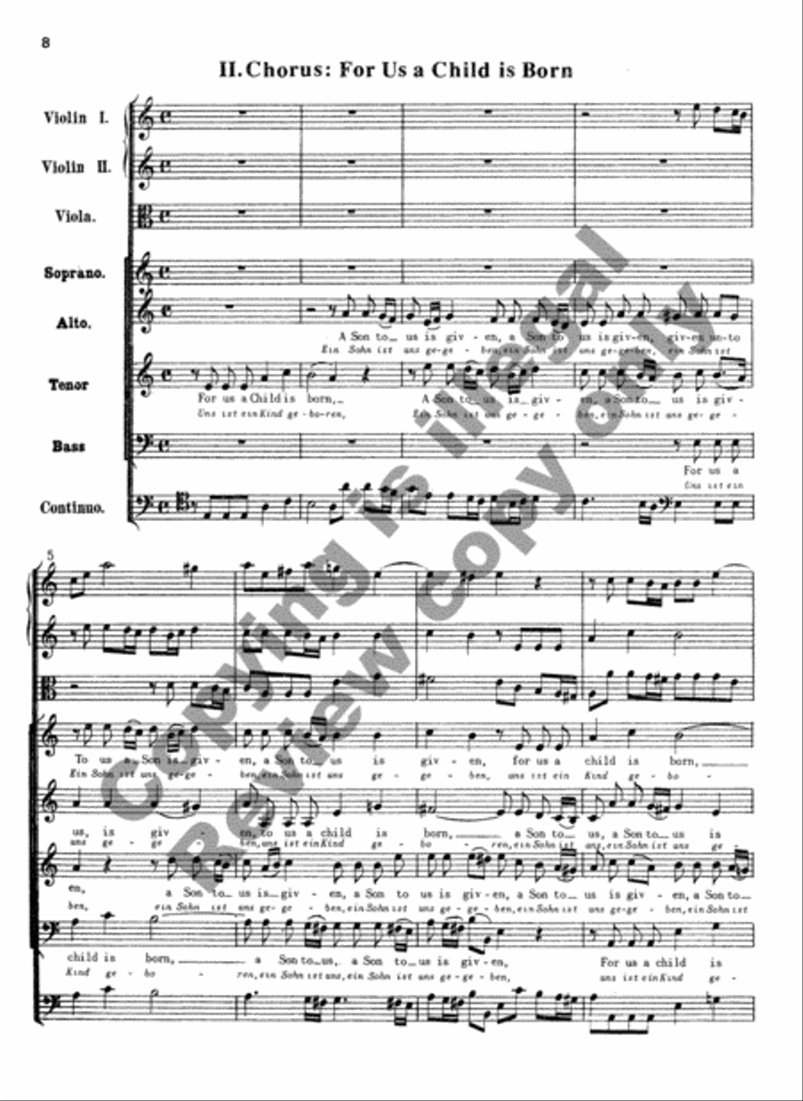 For Us a Child is Born (Additional Orchestral Score) Choir scores gallery preview page 6