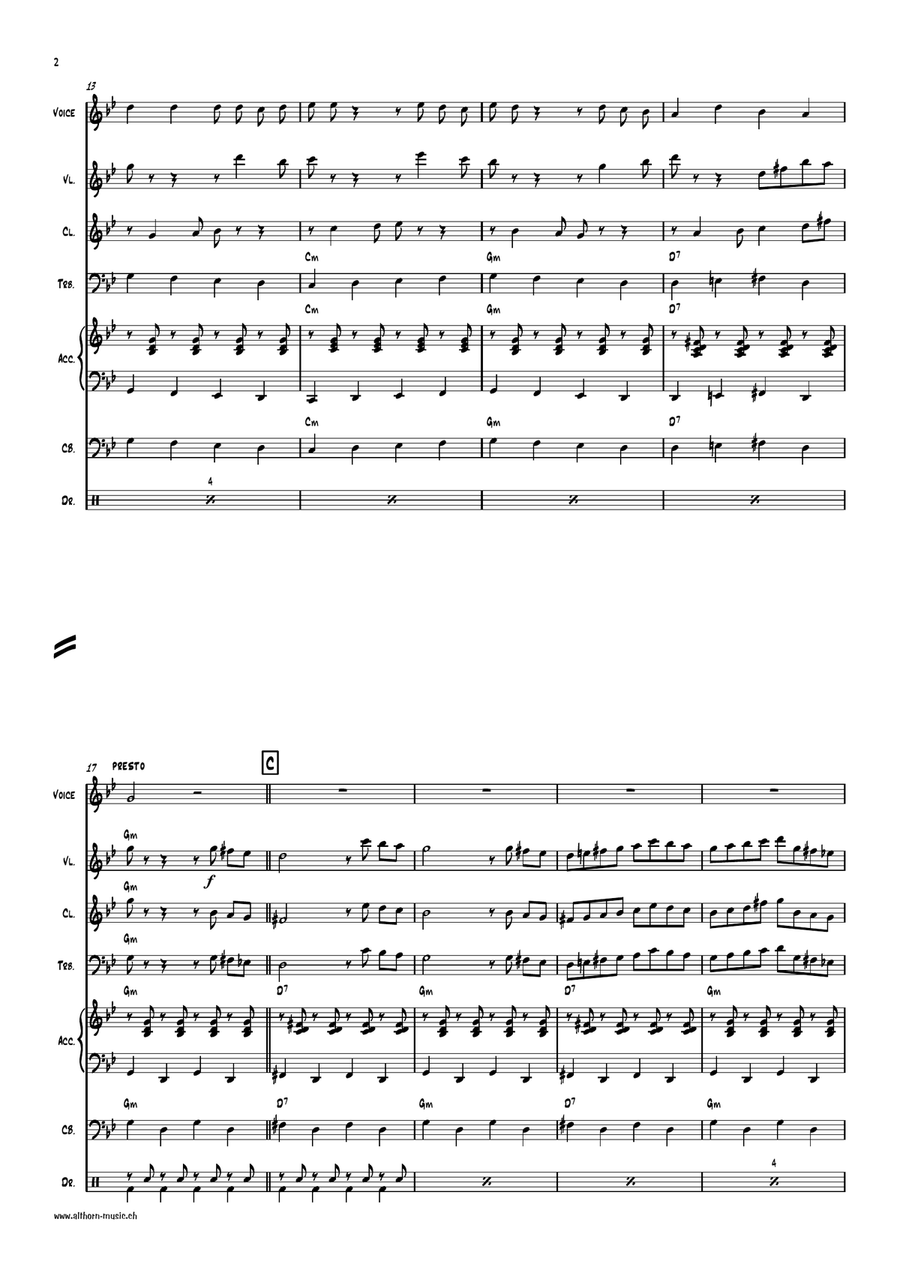 Bella Ciao Large Ensemble scores gallery preview page 2