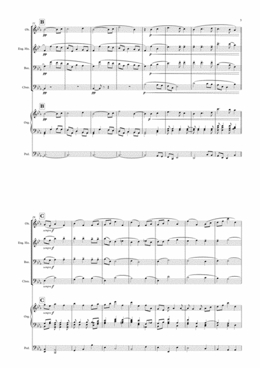 Elgar – Nimrod (for Double Reed Quartet and optional Organ) image number null