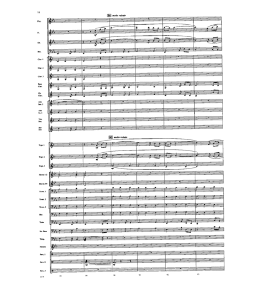 American Folk Fantasia Concert Band scores gallery preview page 19