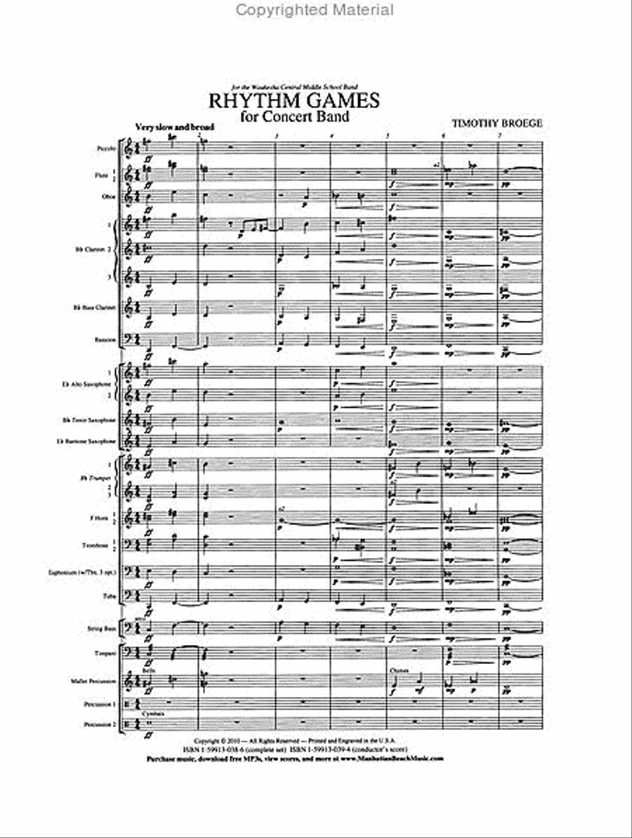 Rest Concert Band scores gallery preview page 2