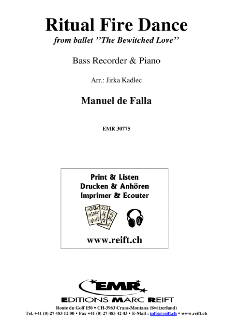 Ritual Fire Dance Bass Recorder scores gallery preview page 1