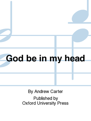 Book cover for God be in my head