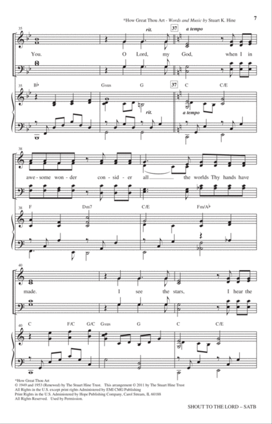 Shout To The Lord 4-Part scores gallery preview page 6