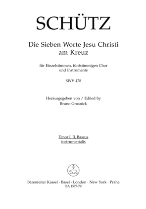 Book cover for Die sieben Worte Jesu Christi am Kreuz (The Seven Last Words of Christ) for Voices, five part Choir and Instruments SWV 478