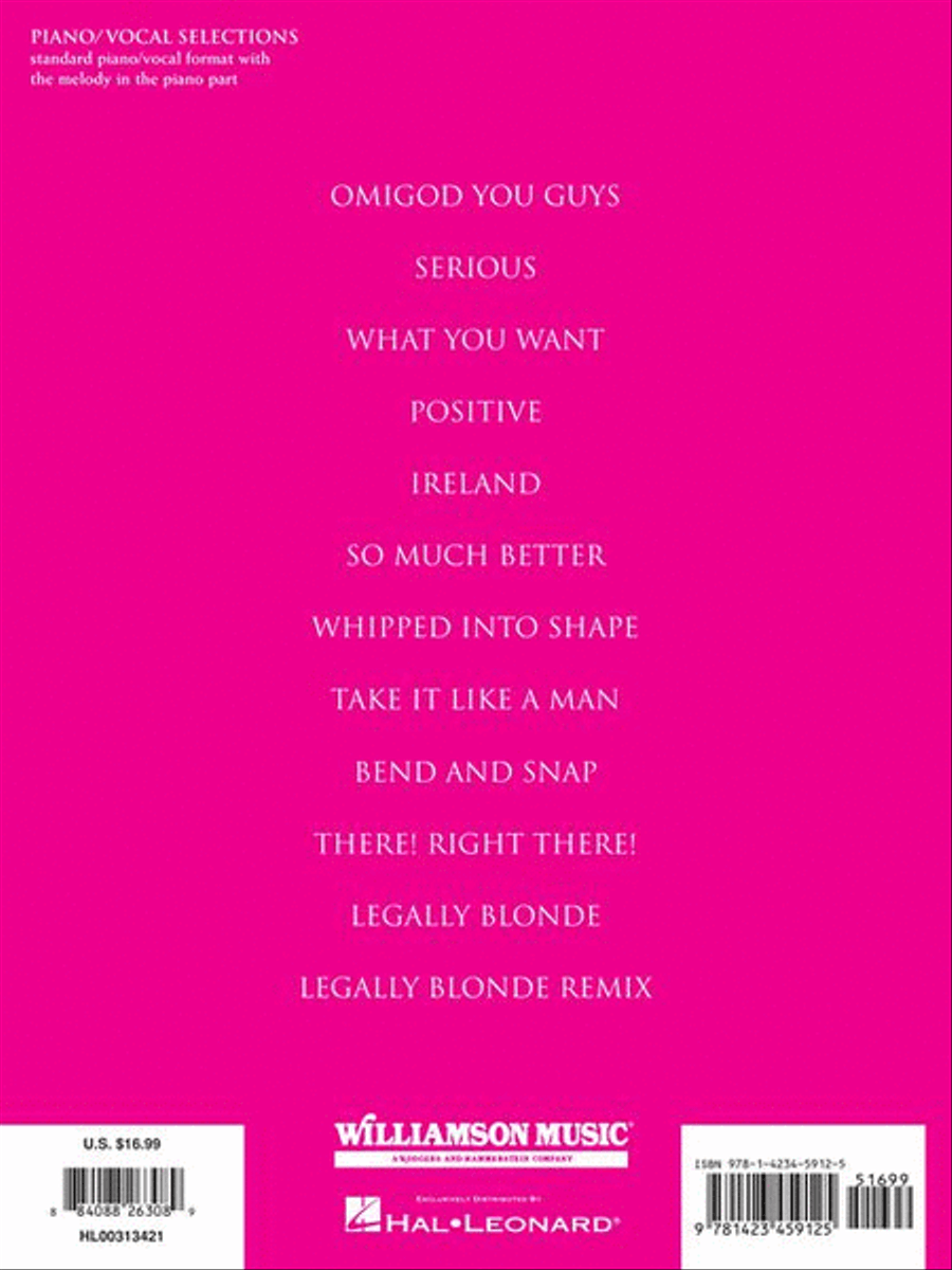 Legally Blonde – The Musical Piano, Vocal scores gallery preview page 8