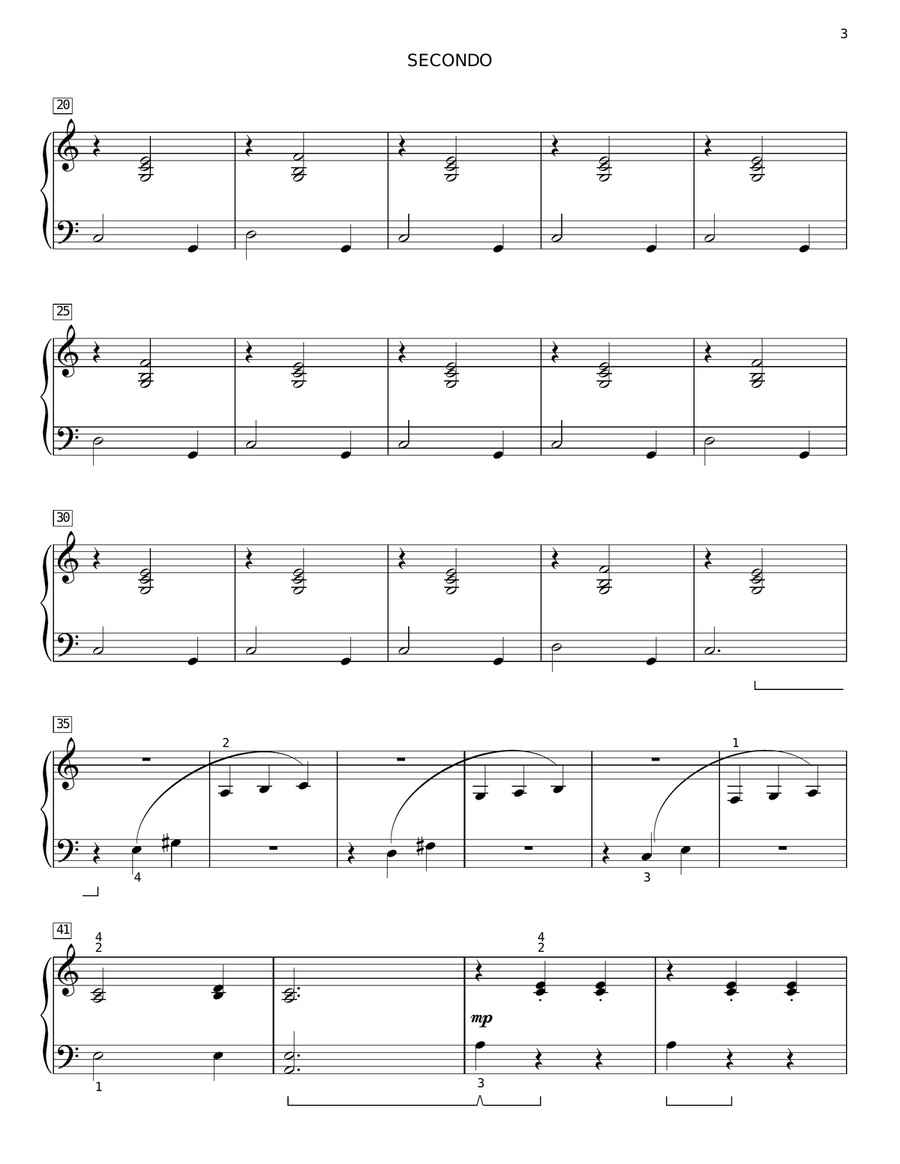 Whimsical Waltz Whimsical Waltz Piano Duet scores gallery preview page 3