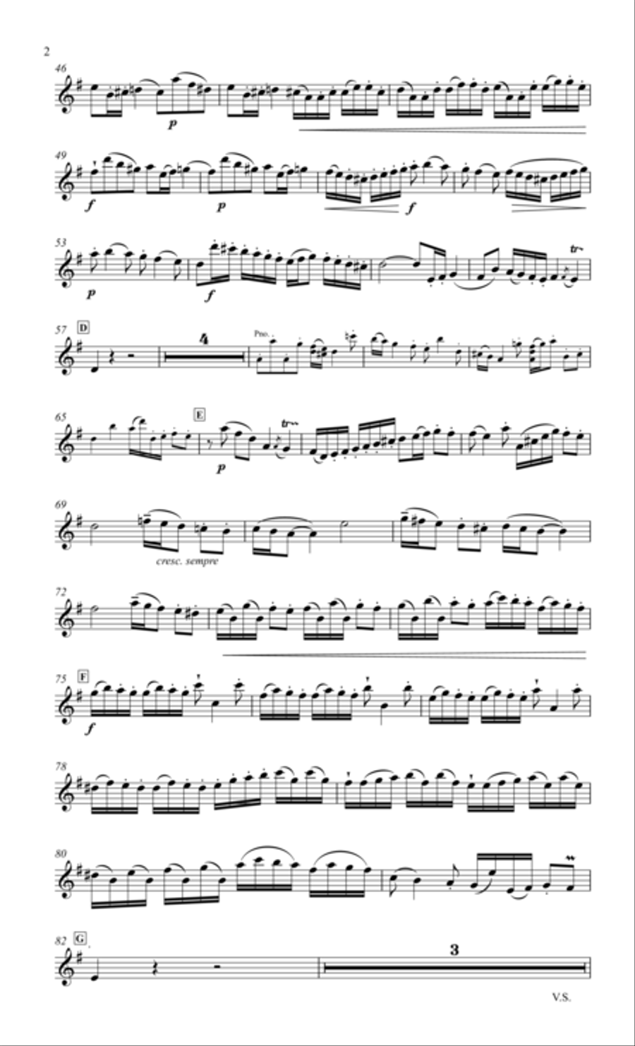 Concerto for flute & piano Flute Solo scores gallery preview page 3