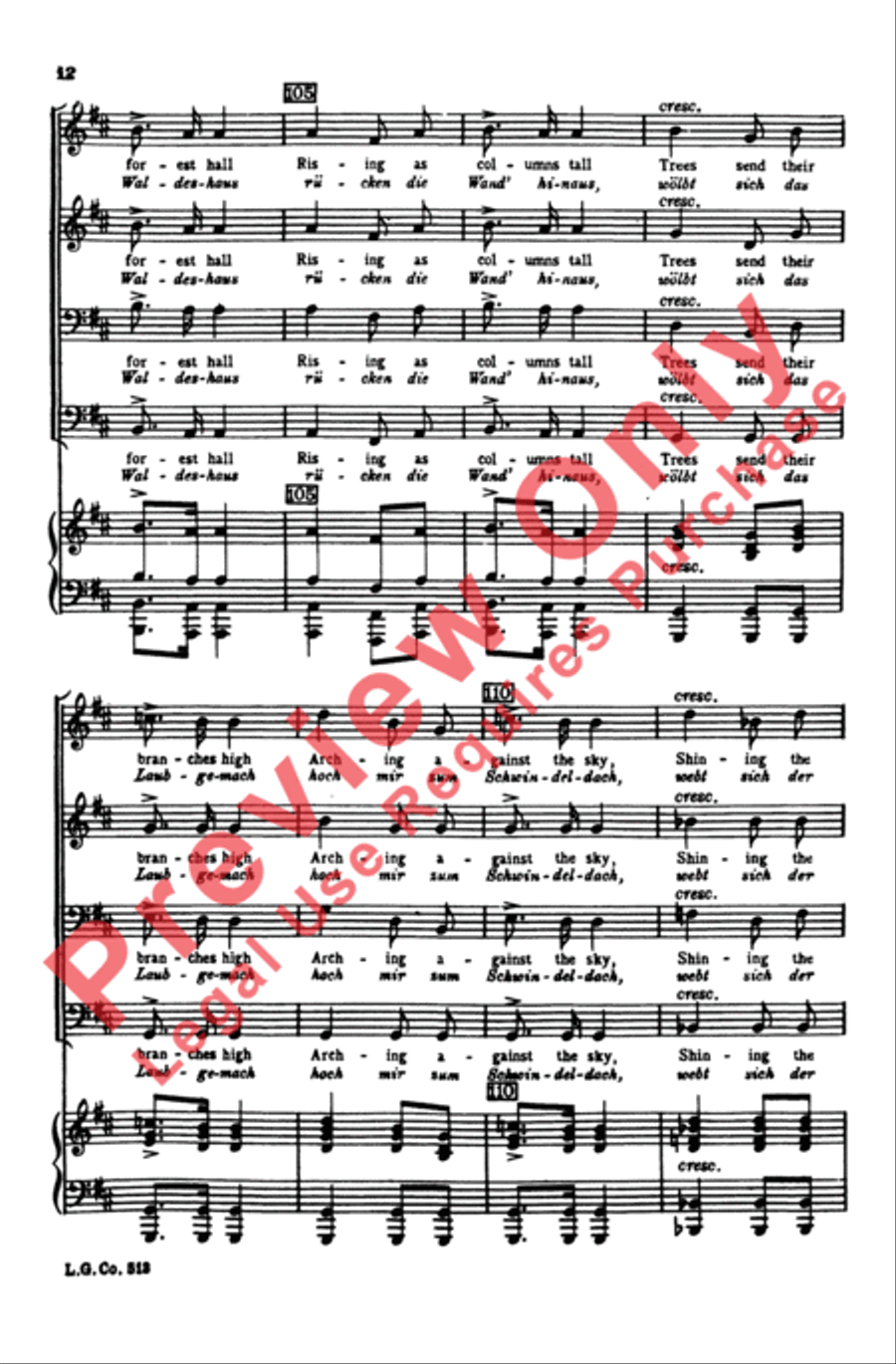 Widerspruch Men's Choir scores gallery preview page 11