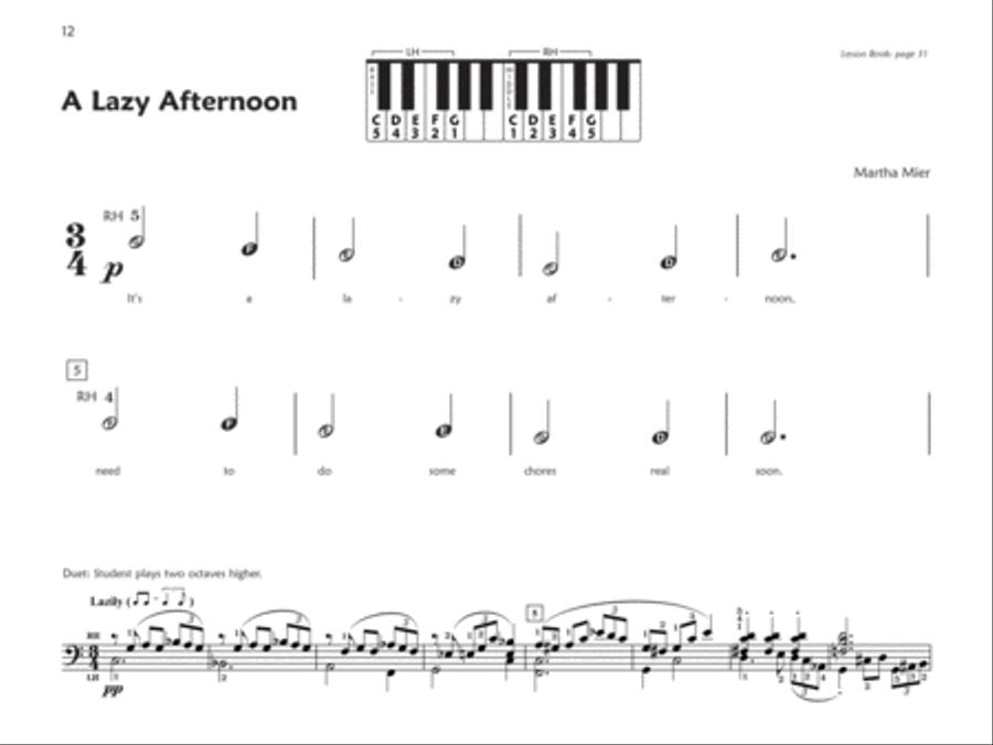 Premier Piano Course Jazz, Rags & Blues, Book 1A Piano Method scores gallery preview page 4