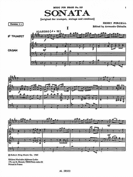Sonata (trumpet & Organ)