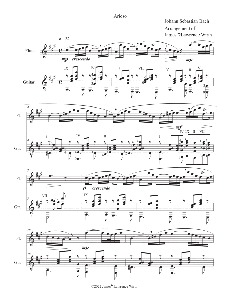 Arioso Flute scores gallery preview page 1