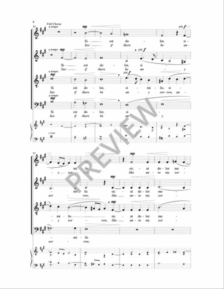 O Vos Omnes/O All You Who Pass By Sacred scores gallery preview page 11