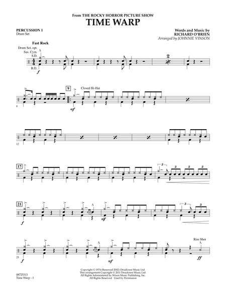 Time Warp (from "The Rocky Horror Picture Show") - Percussion 1