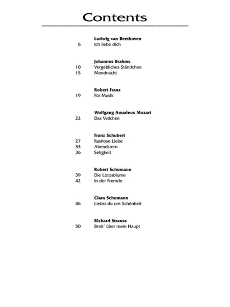 Favorite German Art Songs – Volume 2 High Voice scores gallery preview page 2