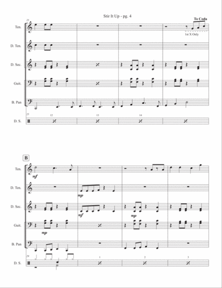 Stir It Up Percussion Ensemble scores gallery preview page 4