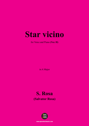 Book cover for S. Rosa-Star vicino,Ver. II,in A Major