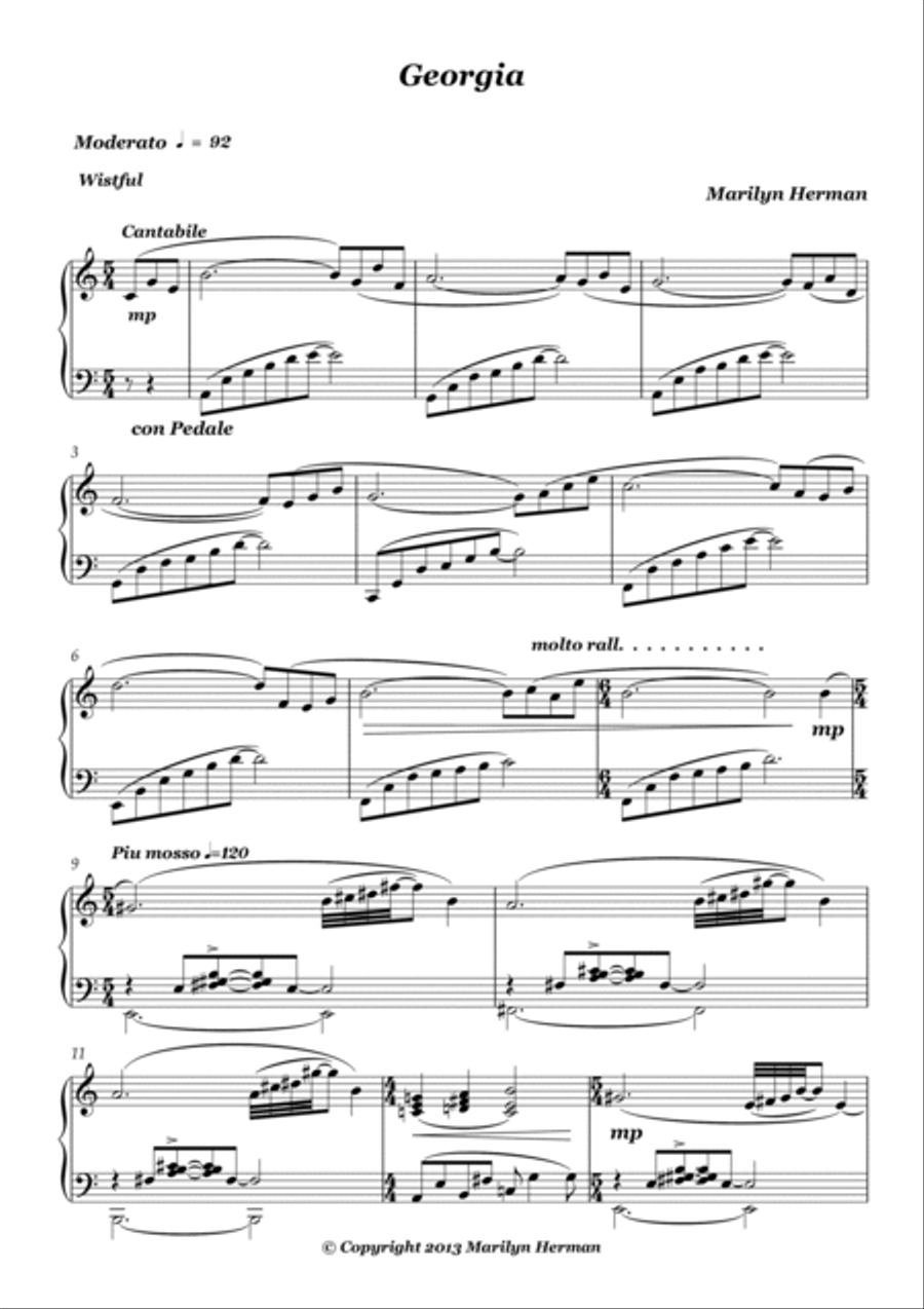 Georgia Georgia Chamber Music scores gallery preview page 2