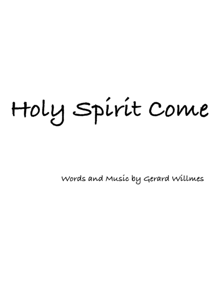 Holy Spirit Come image number null