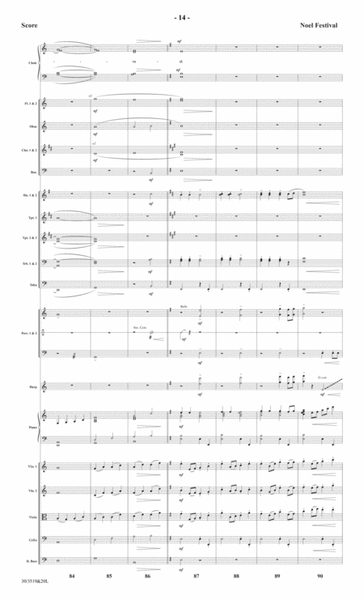 Noel Festival - Orchestral Score and CD with Printable Parts