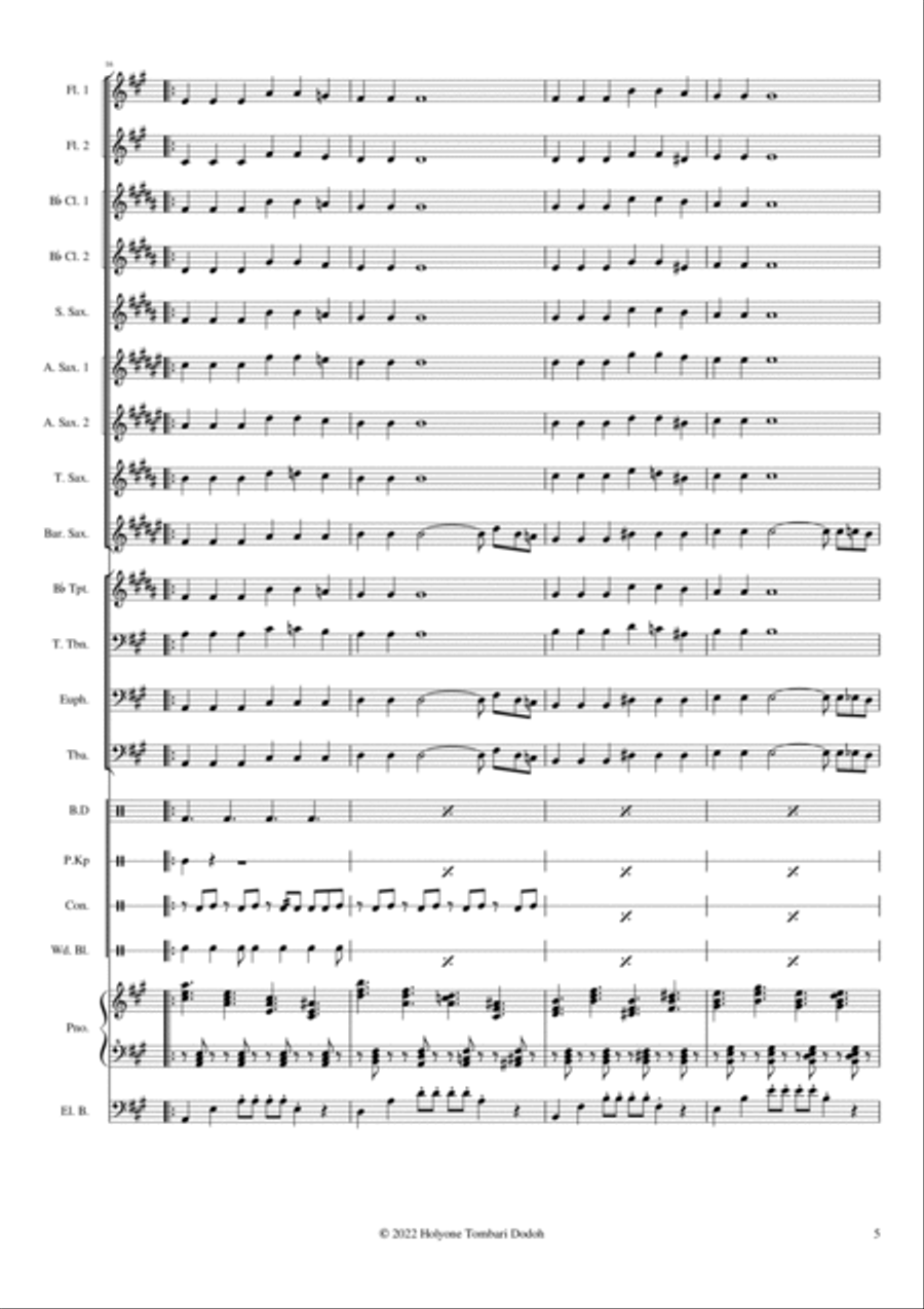 Yanabo Yanabo Large Ensemble scores gallery preview page 5
