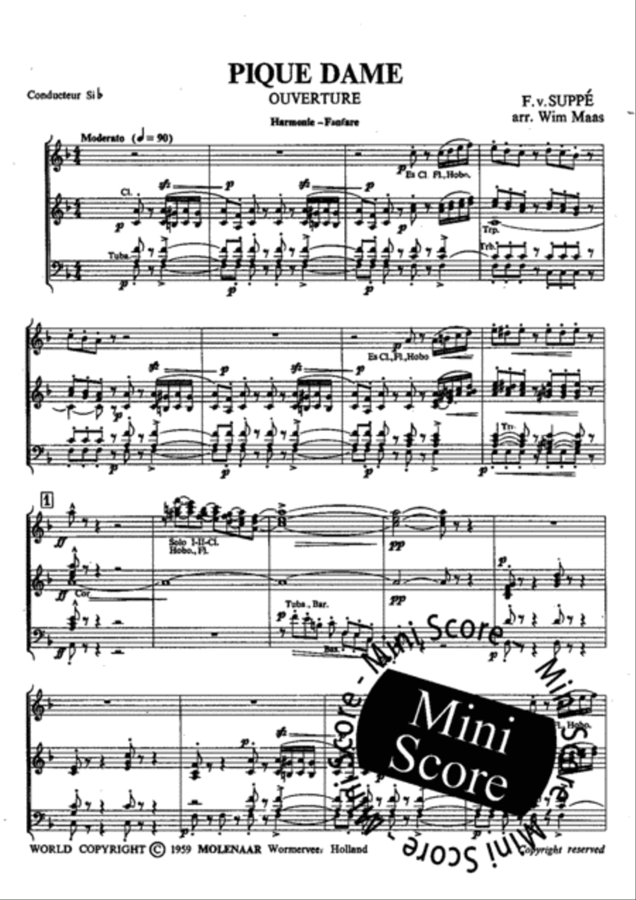Pique Dame Concert Band scores gallery preview page 5