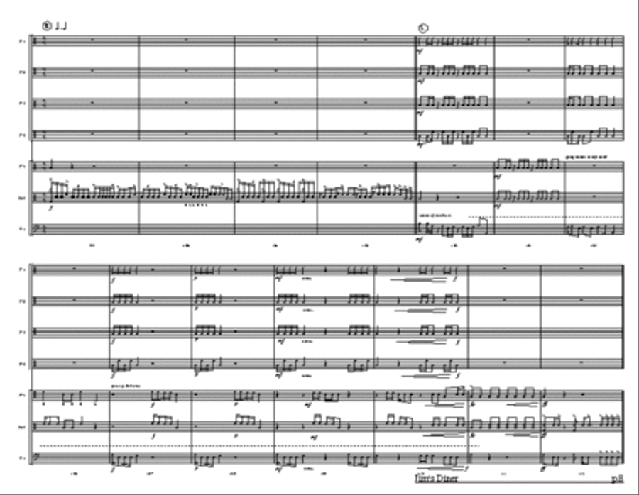 Jim's Diner Jim's Diner Percussion Ensemble scores gallery preview page 2