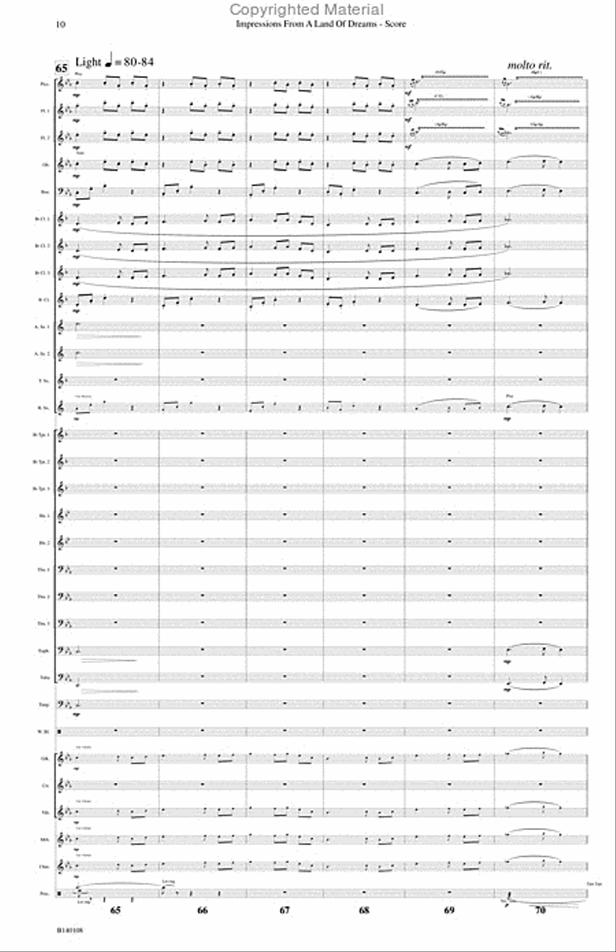 Impressions From A Land of Dreams Concert Band scores gallery preview page 11