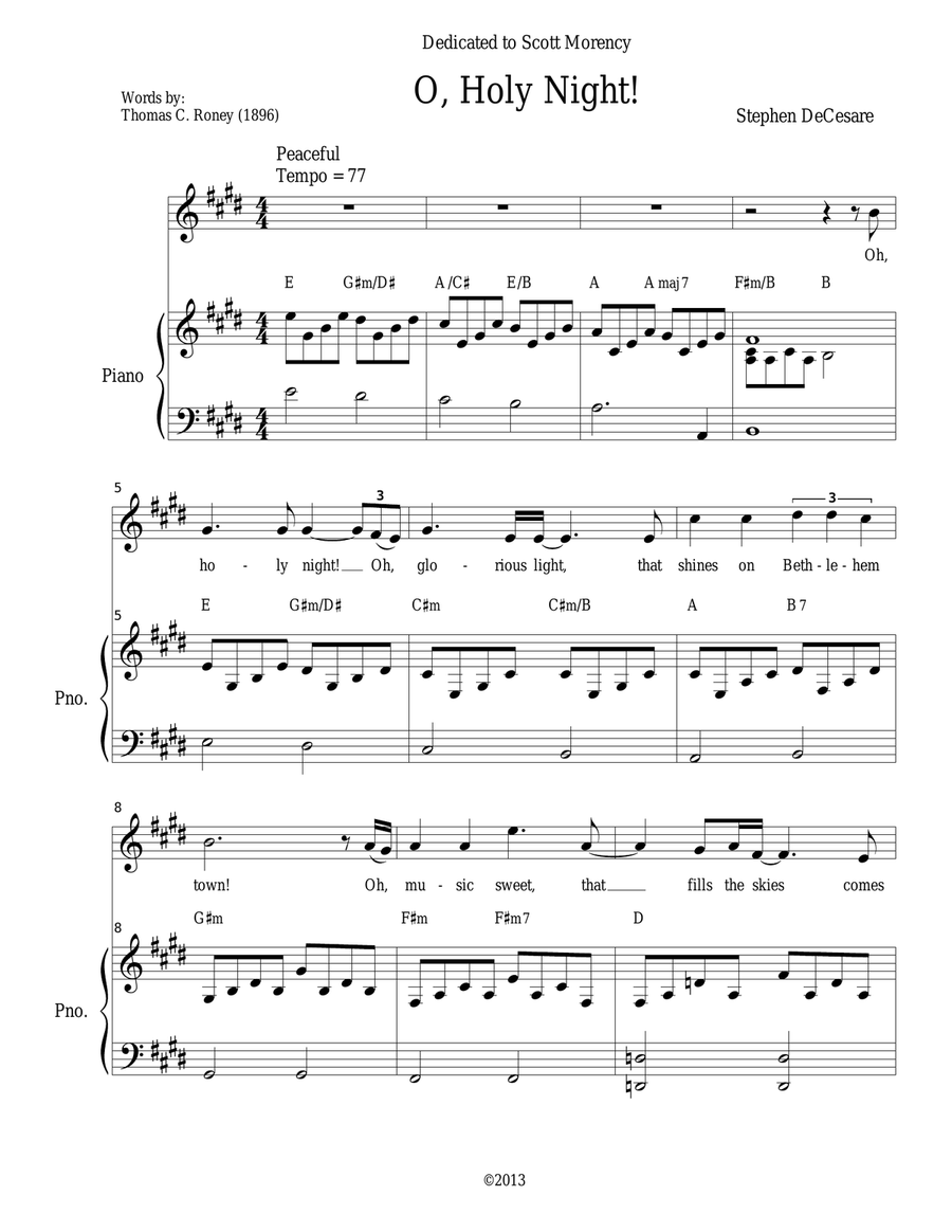 Book cover for O, Holy Night! (Tenor solo - High Key)