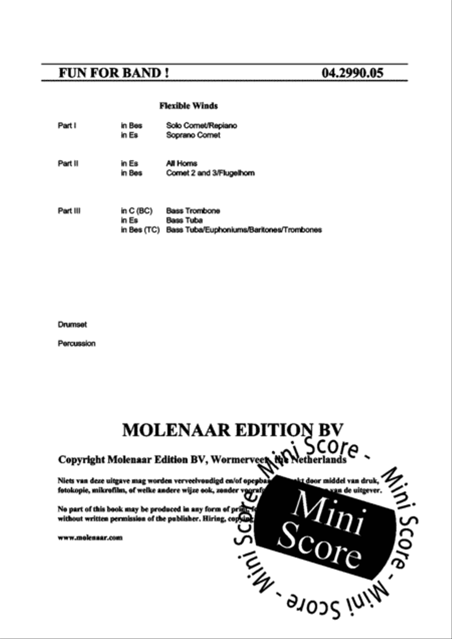 Fun for Band! 3-Part scores gallery preview page 4