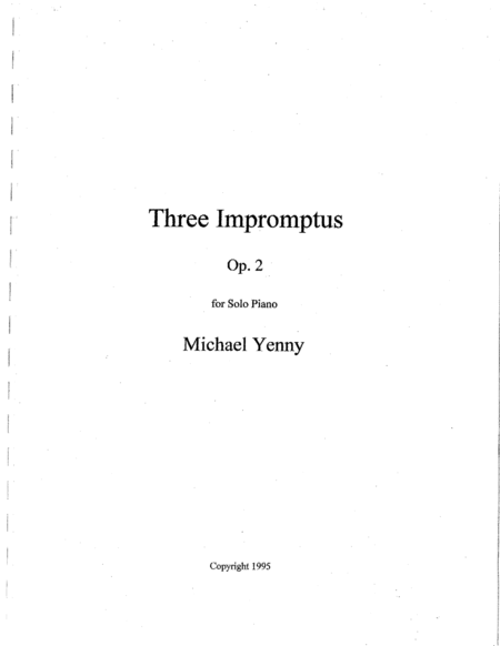 Three Impromptus, op. 2 image number null