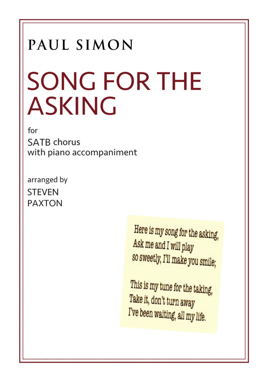 Song For The Asking 2-Part scores gallery preview page 1