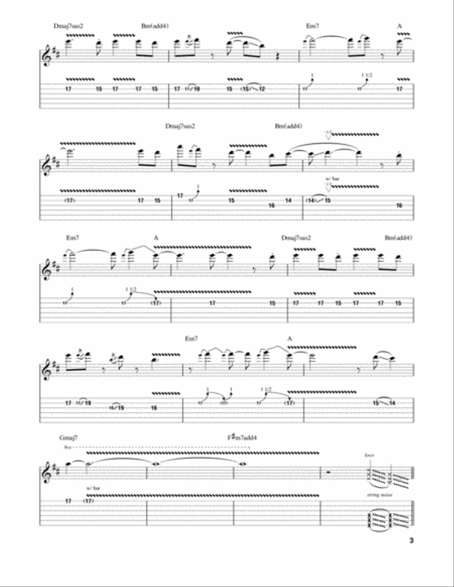If I Could Fly Electric Guitar scores gallery preview page 3