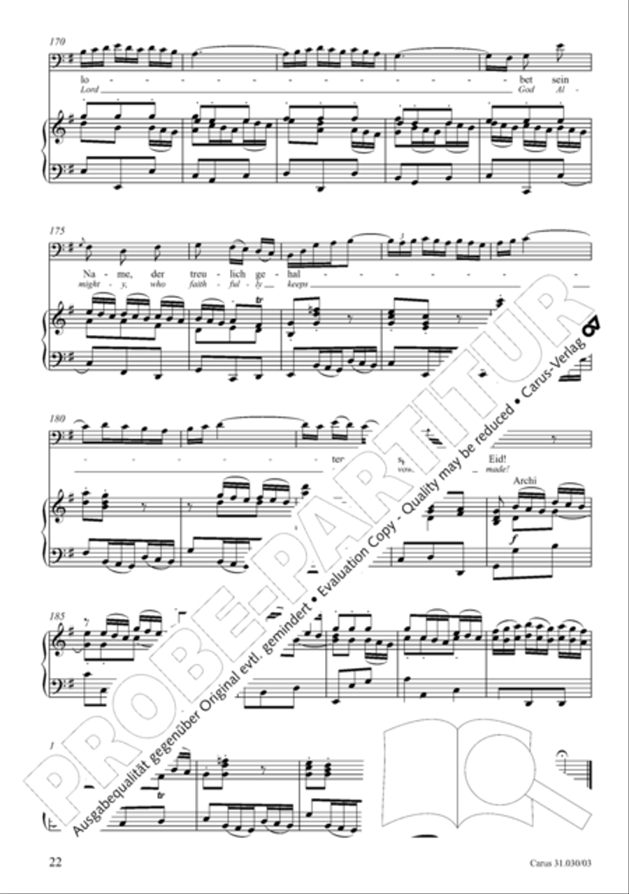 Joyful be, O ransomed flock (Freue dich, erloste Schar) 4-Part scores gallery preview page 23
