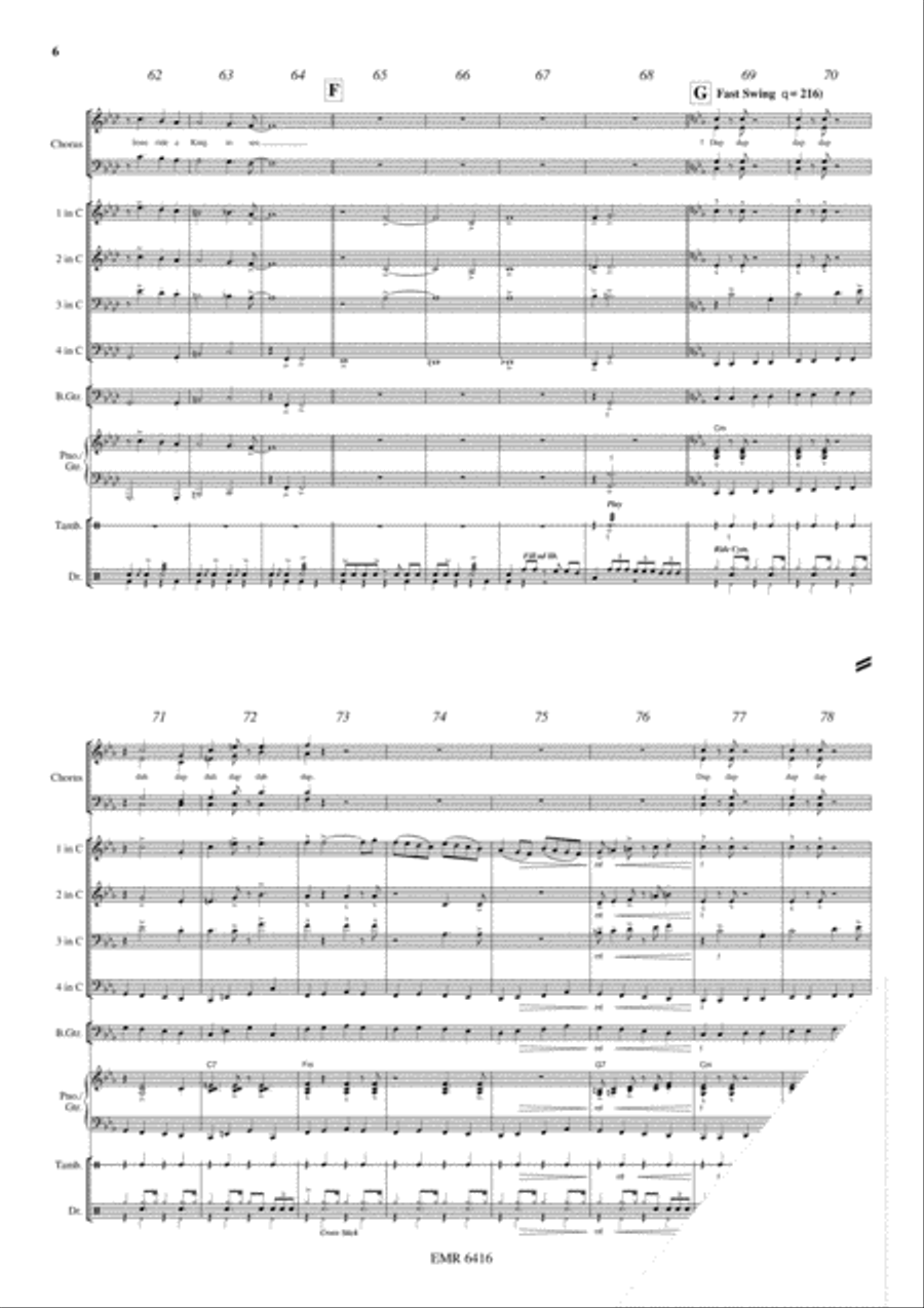 King's Blues March Concert Band scores gallery preview page 7
