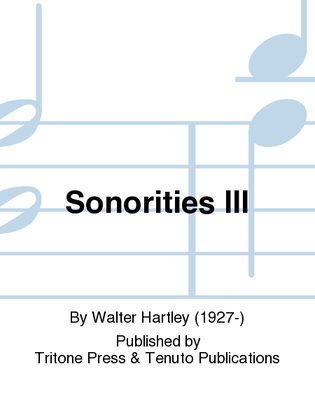 Book cover for Sonorities III