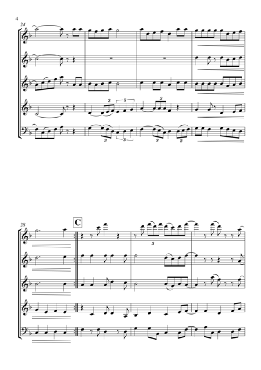 Always Look On The Bright Side Of Life Woodwind Quintet scores gallery preview page 5