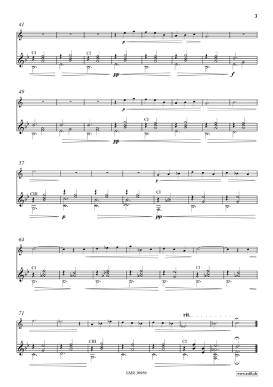 3 Gymnopedies Tenor Saxophone scores gallery preview page 5