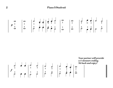 Chorale St. Antoni - Proto-Notation Beginner Arrangement w/ Teacher Duet (2P4H or 1P4H) image number null