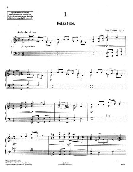 5 Klavierstucke : Op. 3