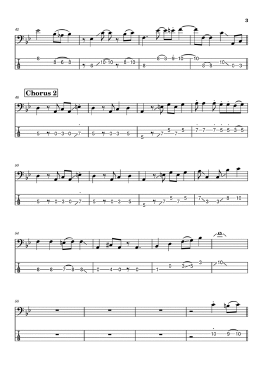 It's Only Natural Guitar Tablature scores gallery preview page 3