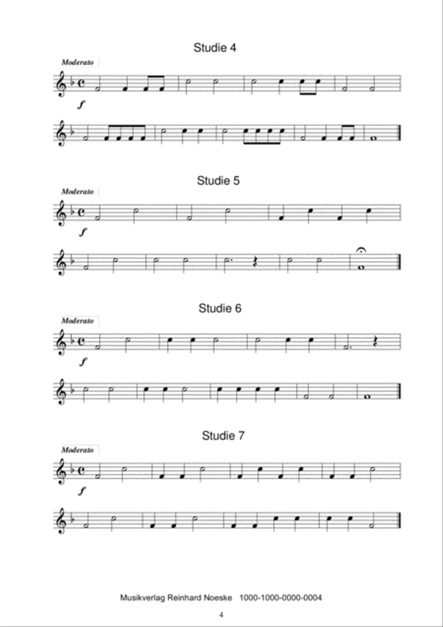 50 Studien für Solo-Blasinstrumente - Ausgabe für F-Instrumente (Violinschlüssel) Small Ensemble scores gallery preview page 6
