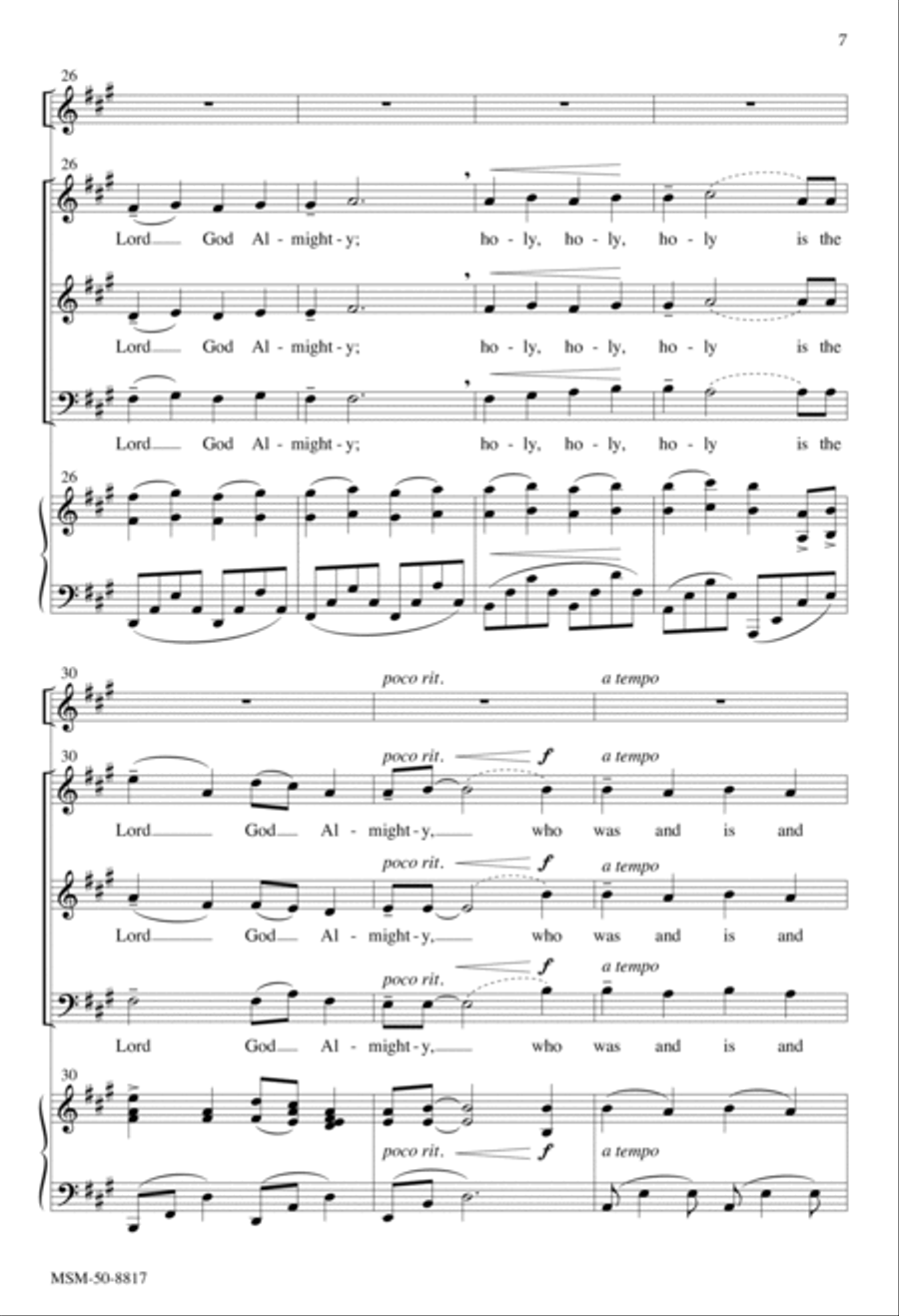 Who Was and Is and Is to Come 3-Part scores gallery preview page 7