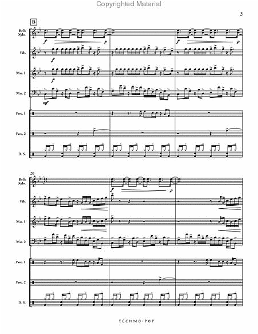 Techno-Pop Percussion Ensemble scores gallery preview page 4